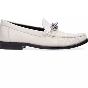 Coach Jess Loafers Chalk Leather Cream/Off White Women’s Size 9
